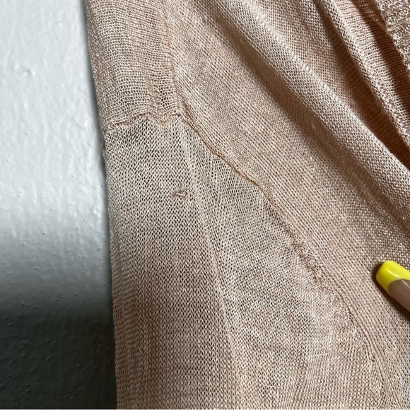 Eileen Fisher Women Linen Cardigan Sweater Large Longline Minimalist Luxury - Picture 7 of 9